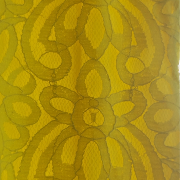 🌼Yellow-laced Sheath Dress, Size 6 petite - Picture 12 of 16